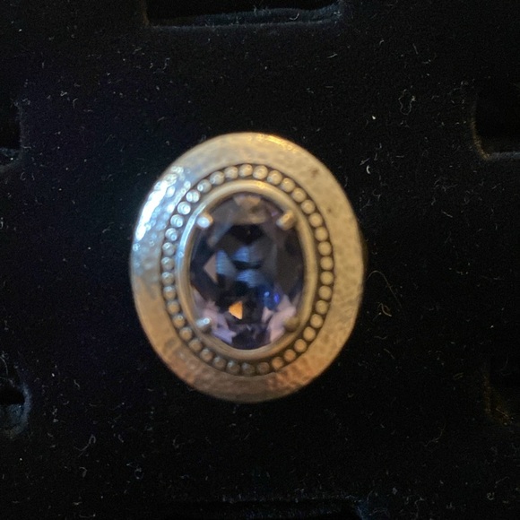 Brighton Grateful Purple Silver Size 9 Ring - Picture 3 of 6